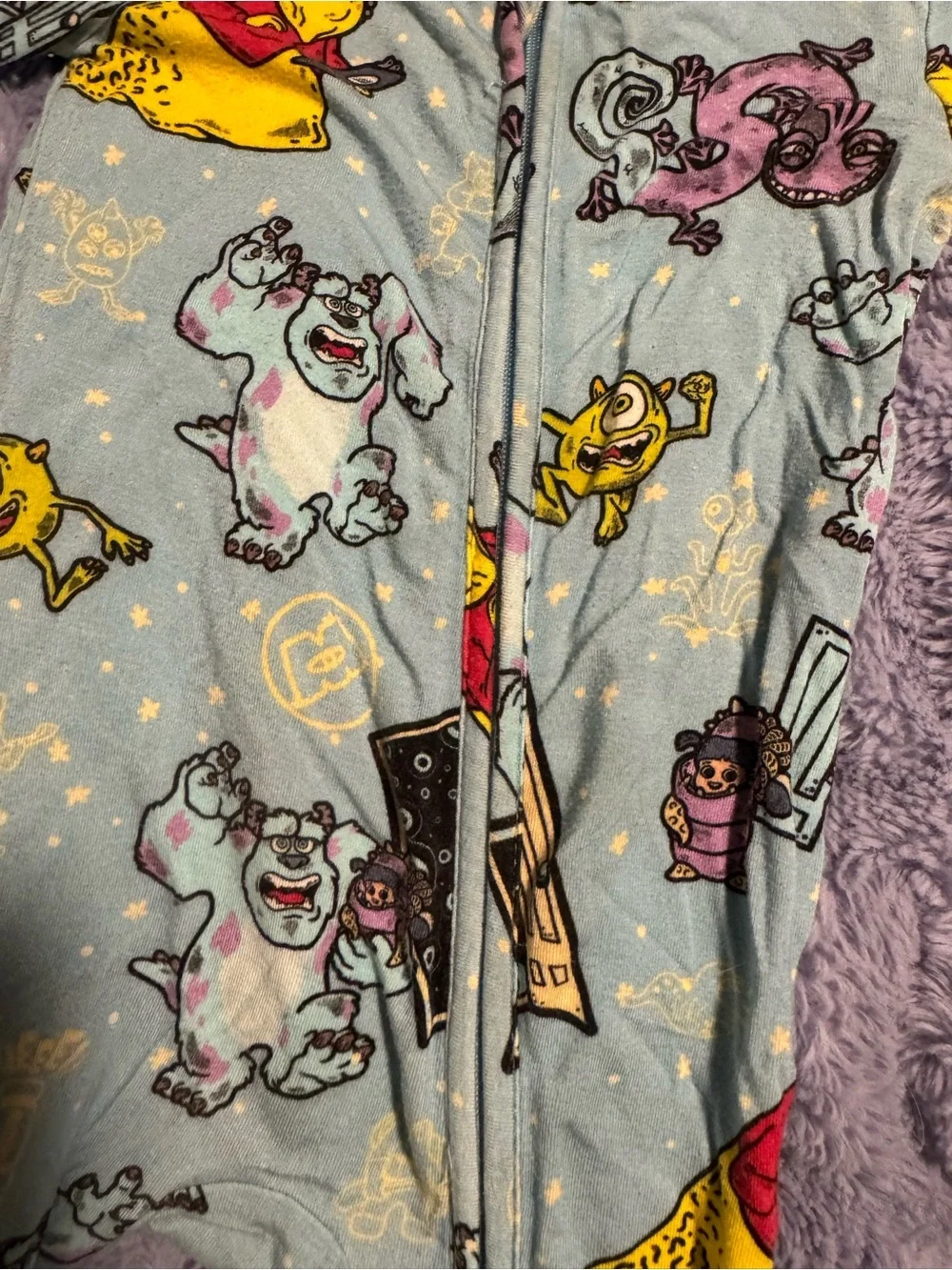 Posh Peanut Monsters Inc Bamboo Zippy 3-6 Months